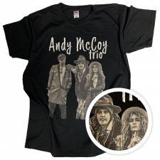 Andy McCoy Trio DTG-paitapainatus Andy McCoy Trio t-paitapaino